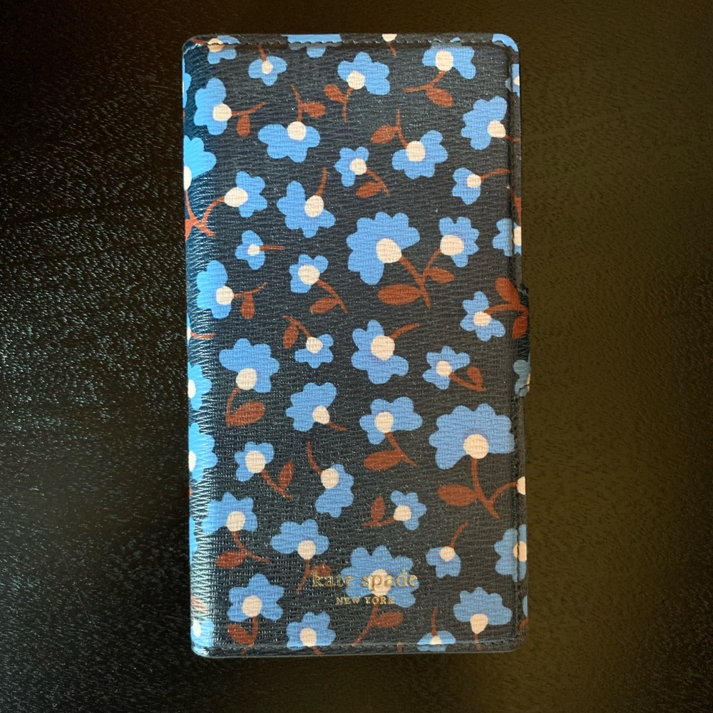 iPhone XS Case - Kate Spade Flower Coated Canvas Magnetic Wrap Folio Case